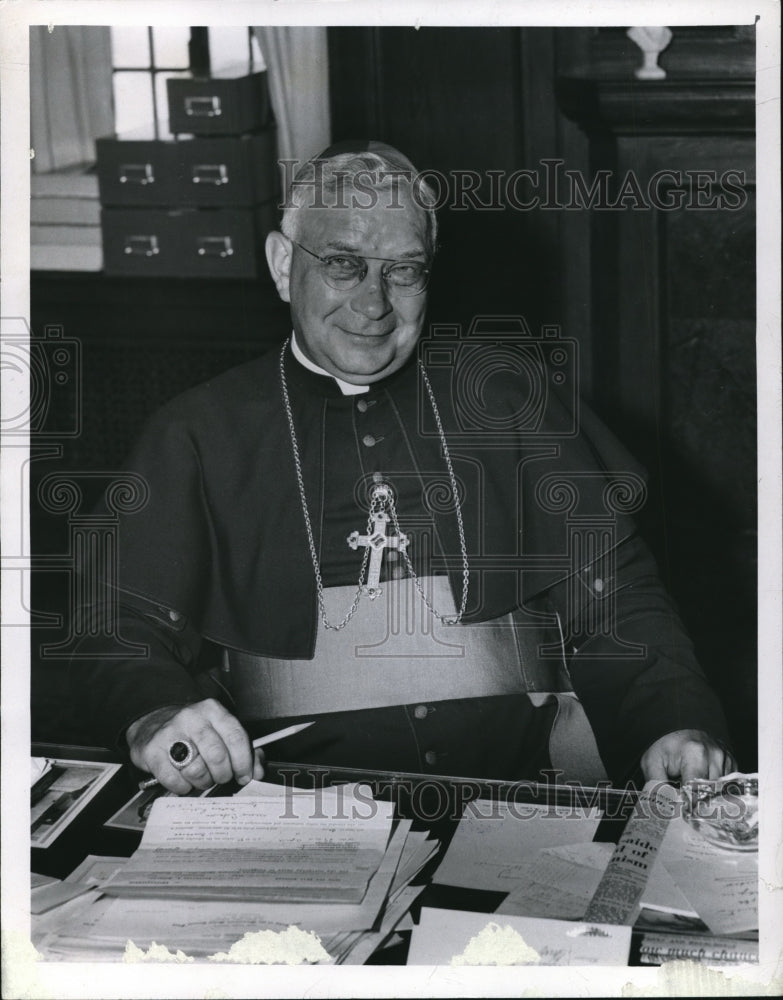 1960 Press Photo Bishop Floyd Begin - Historic Images