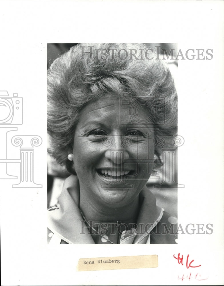 Press Photo Rena Blumberg - Historic Images