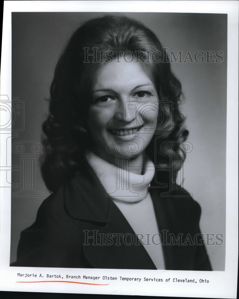 1973 Press Photo Marjorie A. Bartok - Historic Images