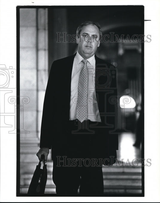 1986 Press Photo Wes Baker III Real Estate Appraiser - Historic Images