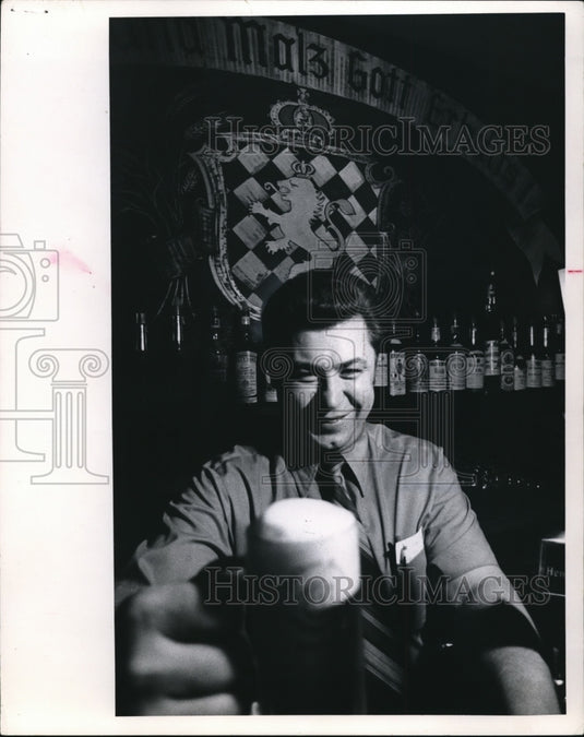 1973 Media Photo Steve Bencic, Hofbrau Haus owner - Historic Images