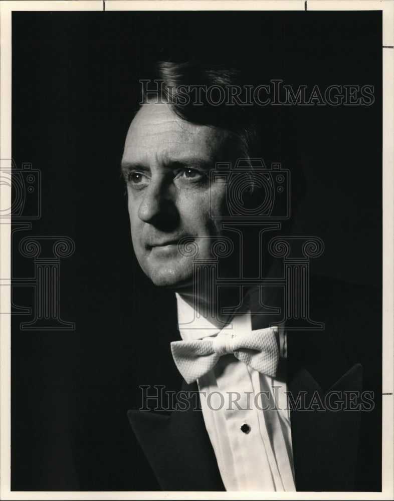 1989 Press Photo Gilbert Brooks, Dean Cleveland institute of Music - Historic Images