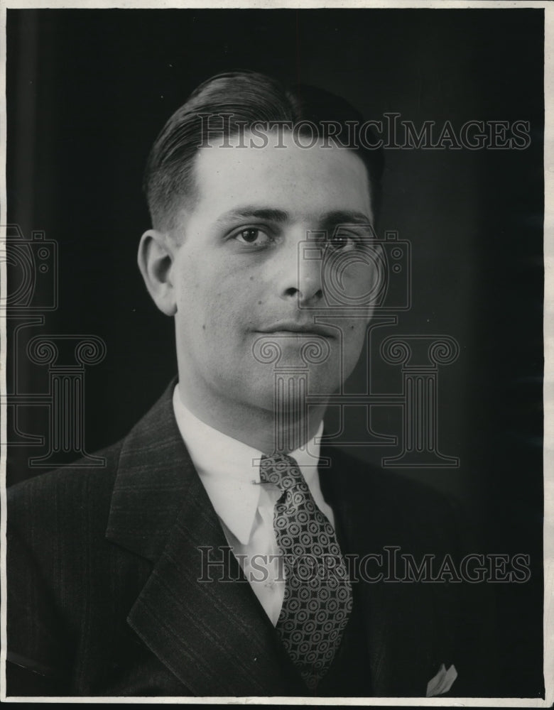 1930 Press Photo Martin Aruswald suicide victim, news employee - Historic Images