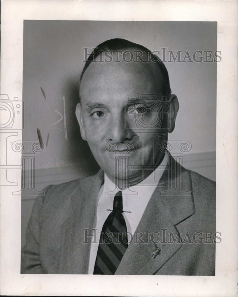 1958 Press Photo Arthur Begain May Co - Historic Images