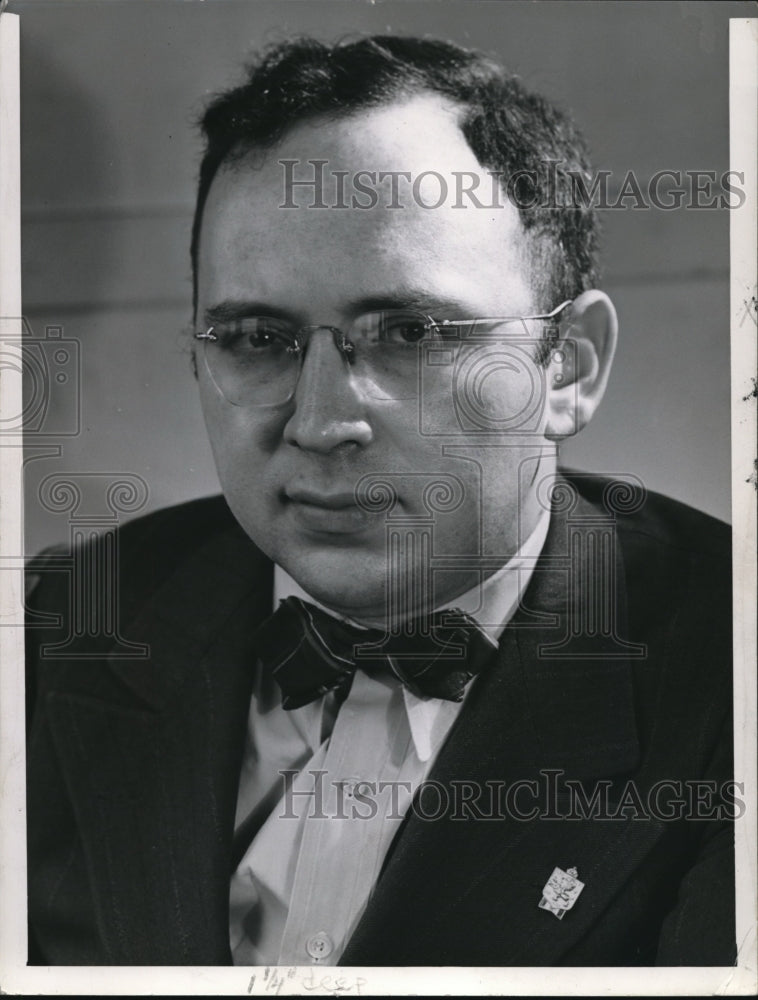 1941 Press Photo News Book Critic David Appel - Historic Images