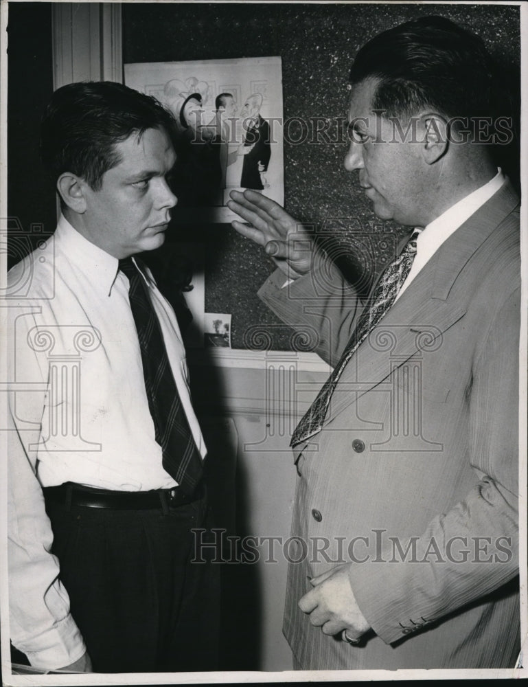 1949 Press Photo Peter Bellamy and Eugene Berstein - Historic Images