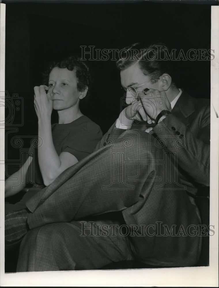 1940 Press Photo Murderer Susan Banko Awaits Trial With Son Robert - Historic Images