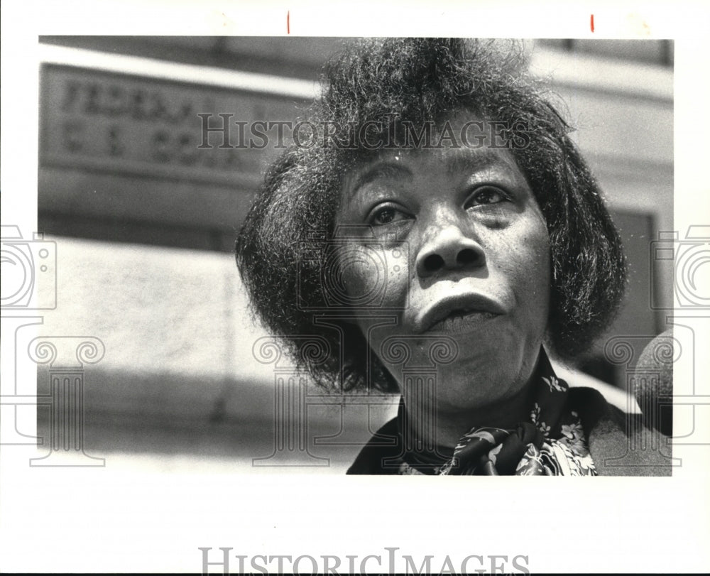 1981, Mary Chandler files suit - Historic Images