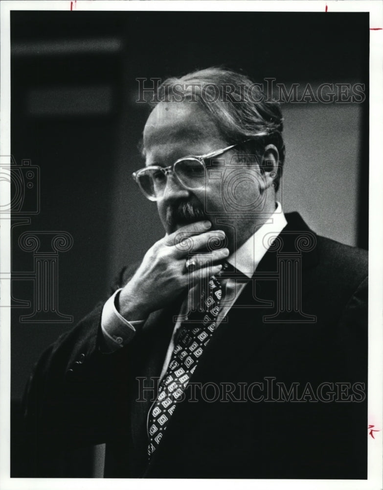 1991 Press Photo Richard Cavanagh Dean of Harvard University - Historic Images