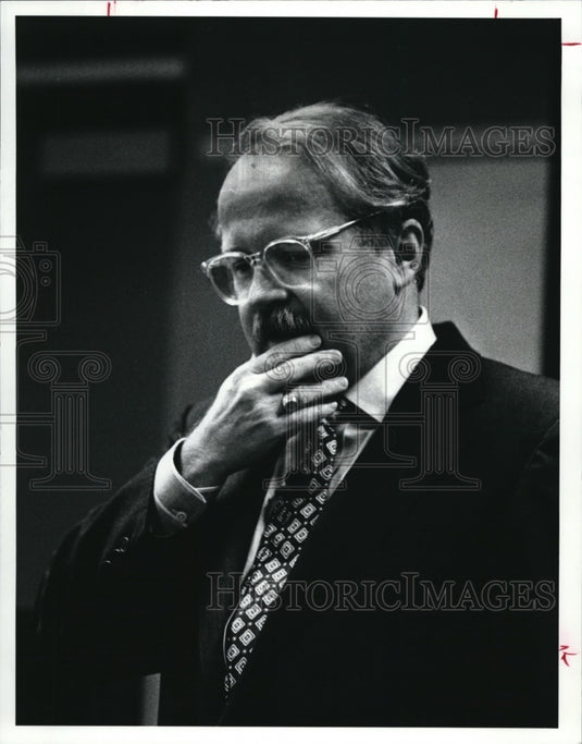 1991 Press Photo Richard Cavanagh Dean of Harvard University - Historic Images