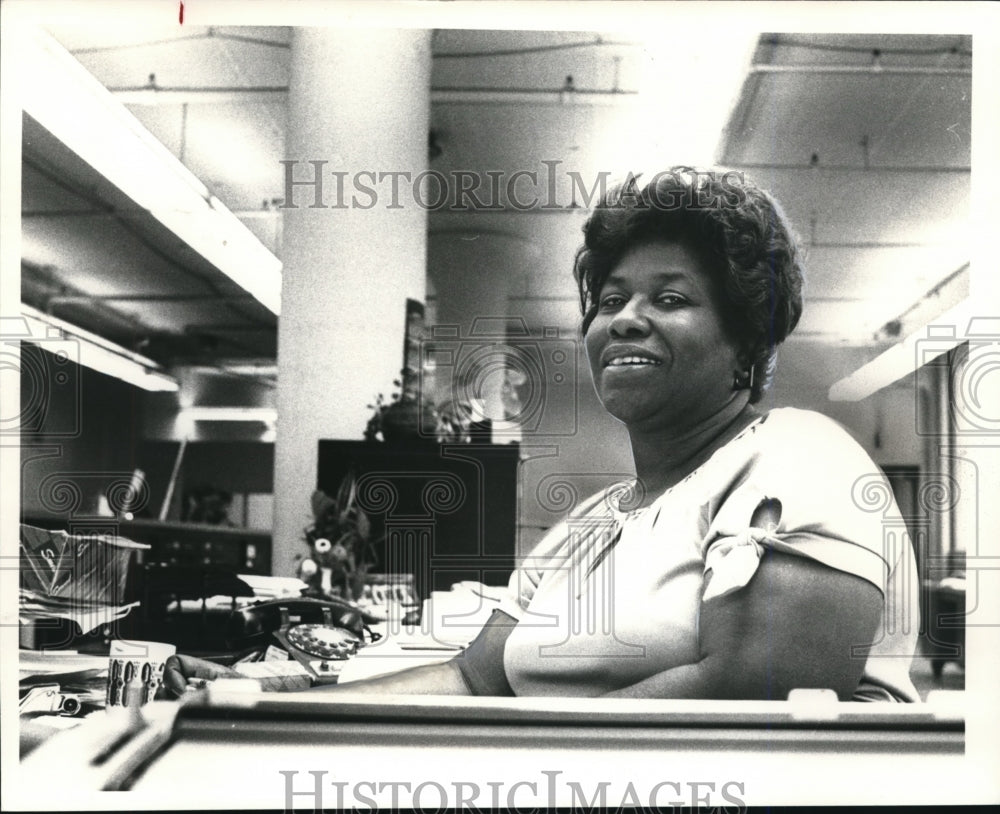 1980 Press Photo Dorothy Cheeks, delegates - Historic Images