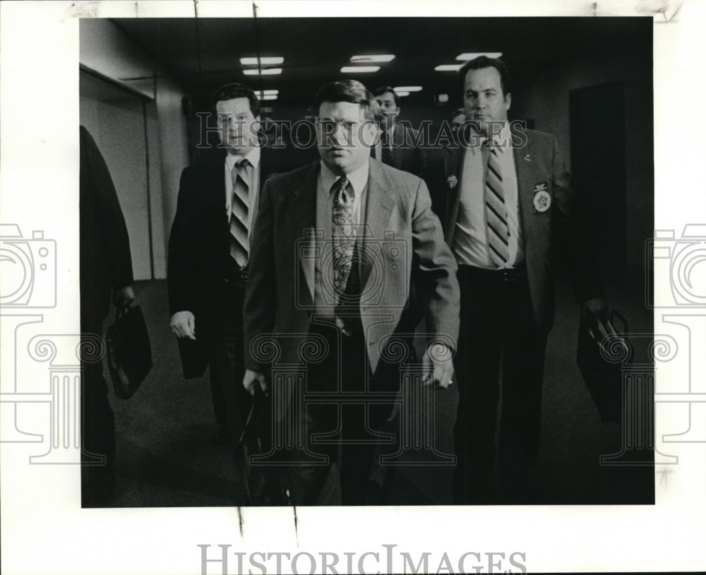 1987 Media Photo Ray Ressler, Att. Gerald Chattman, and James Erne - Historic Images