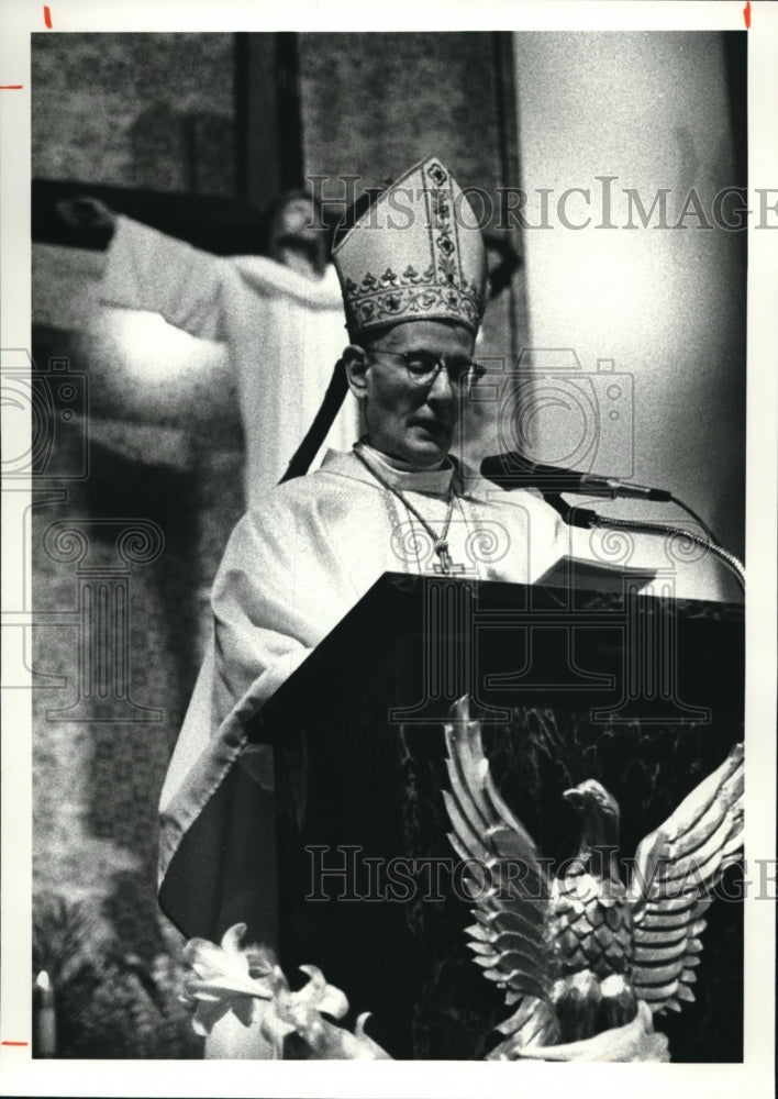 1980 Press Photo His Eminence Cardinal Luisi Ciappi At St Rose Of Lima Church - Historic Images