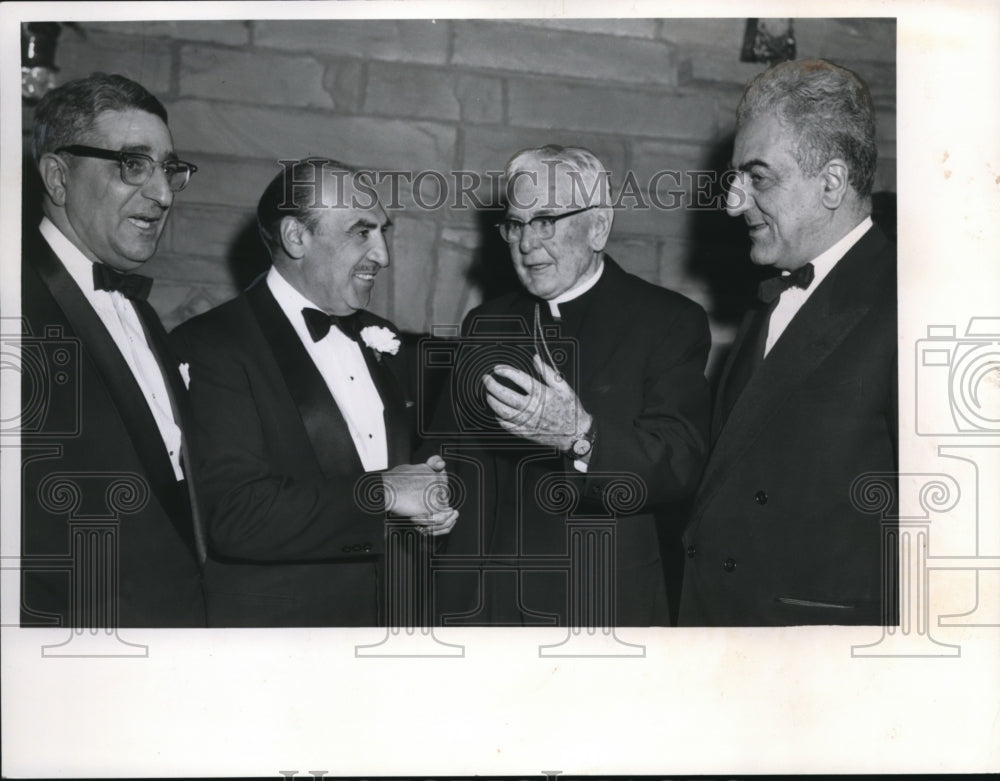 1962 Press Photo Angelo J Gagliardo Archbishop Edward Hoban Mayor A Celebrezze - Historic Images