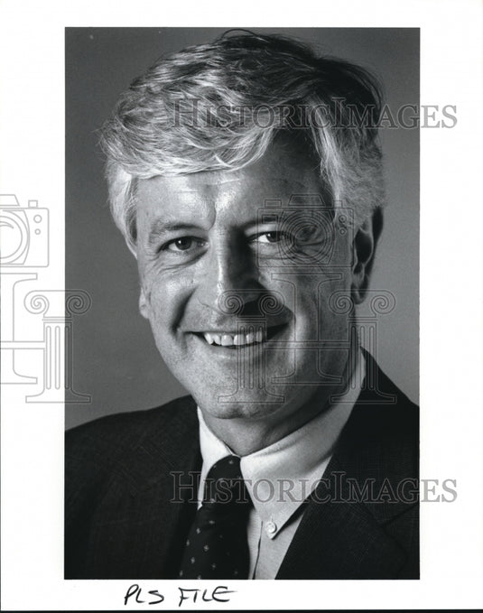 1989, Mathew B.Coffey Pres. of the National Tooling & Machining Assn. - Historic Images