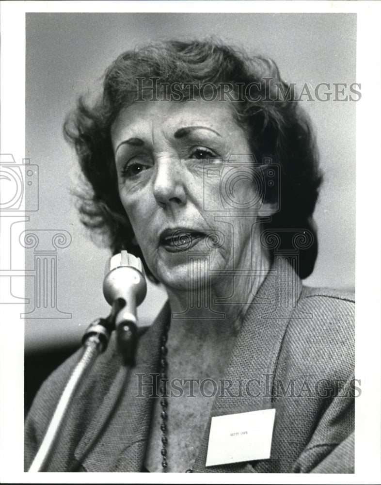 1988, Betty Cope, General Manager of WVIZ television - Historic Images
