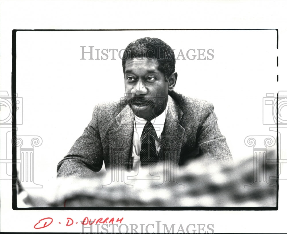 1985 Press Photo Don Durrah. President of Durrah Corporation - Historic Images