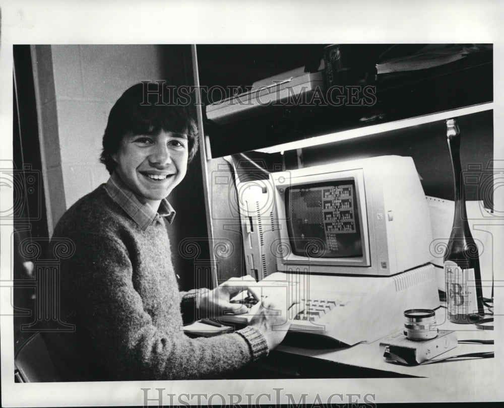 1986, David Cofta in his dorm at Gilmore Academy - Historic Images