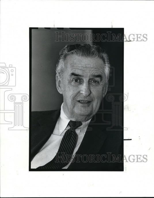 1989, Joe Cannon Ward Candidate in Mayoral Race. - Historic Images