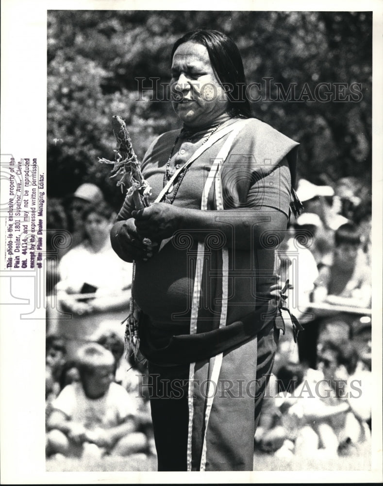 1988, Indian Rain Dance in Clyde Ohio - Historic Images