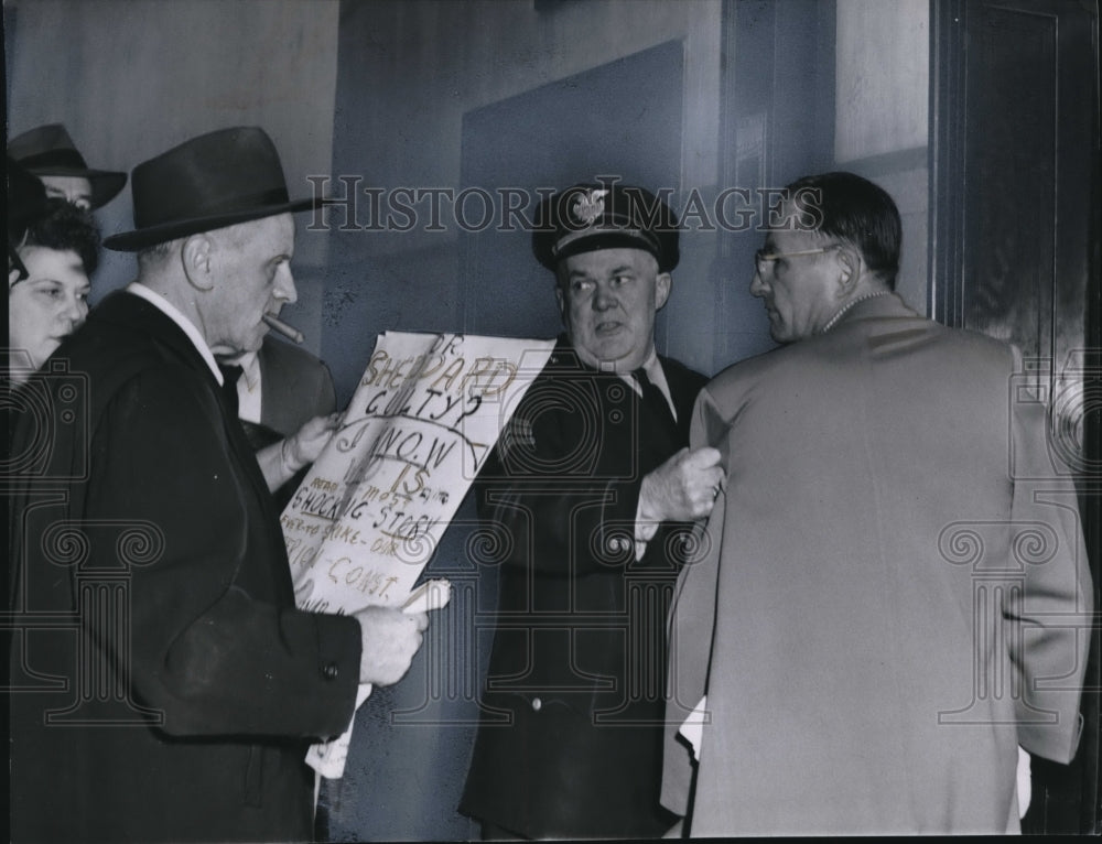 1954 Media Photo protestor Seized by defense counsel William J. Corrigan - Historic Images