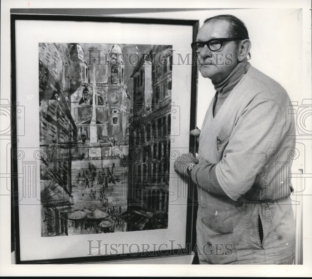 1976 Press Photo Peter Paul Dubaniewicz Spanish Stairs - Historic Images