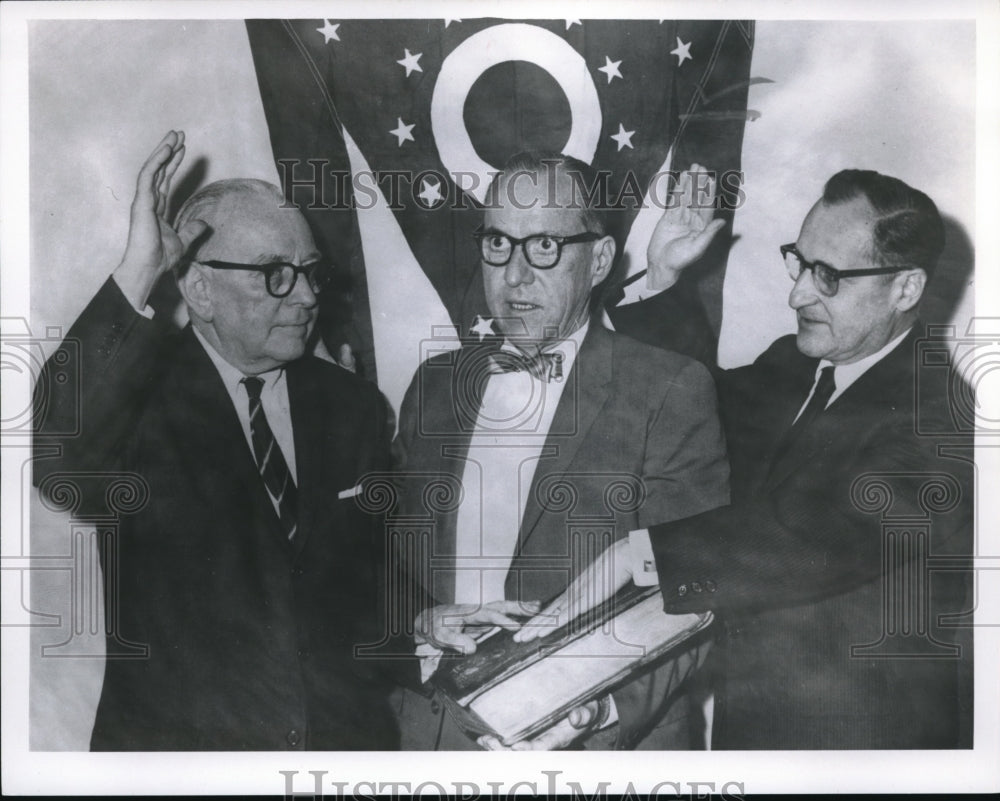 1966 Press Photo Dan Duffy &amp; Saul Stillman elected to the Board of Elections - Historic Images