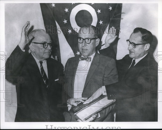 1966 Press Photo Dan Duffy & Saul Stillman elected to the Board of Elections - Historic Images