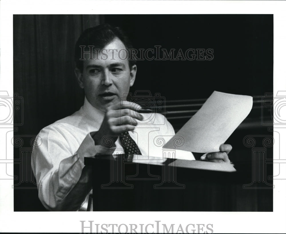 1989 Press Photo Thomas E Crancian Councilman - Historic Images