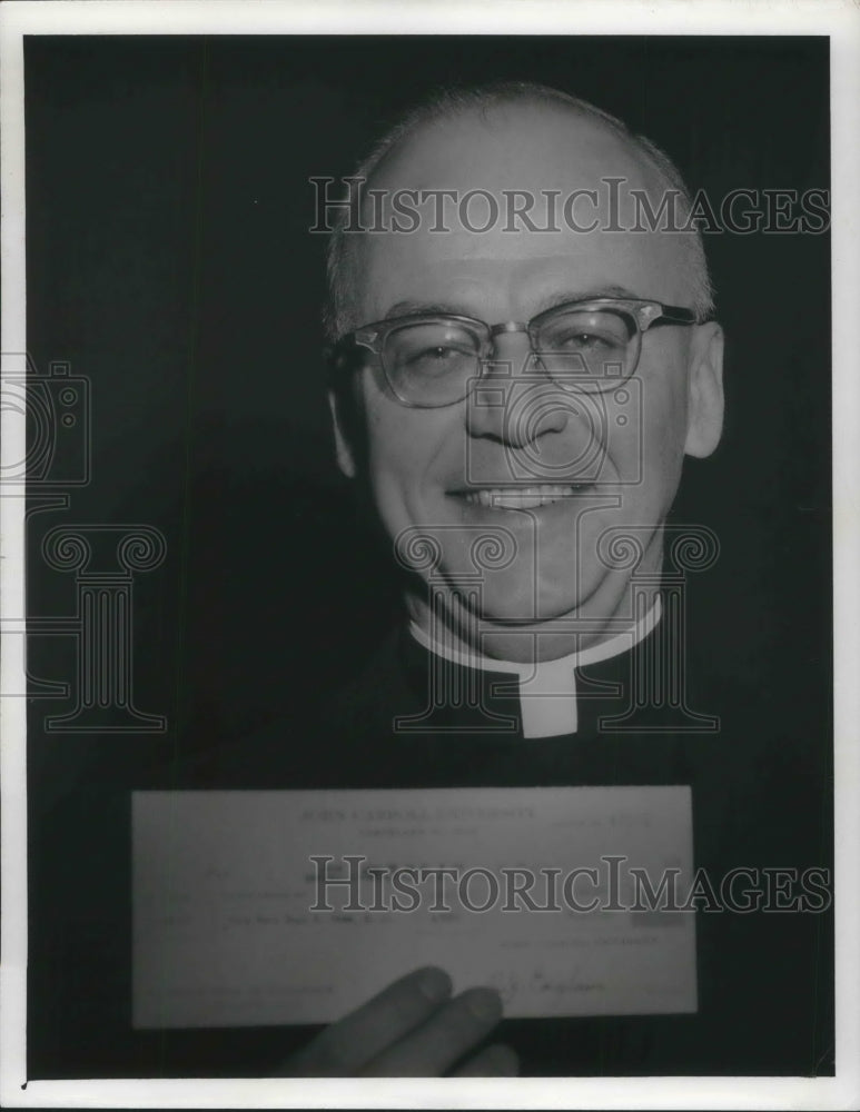 1957 Press Photo Very Reverend Hugh E. Dunn, John Carroll University President - Historic Images