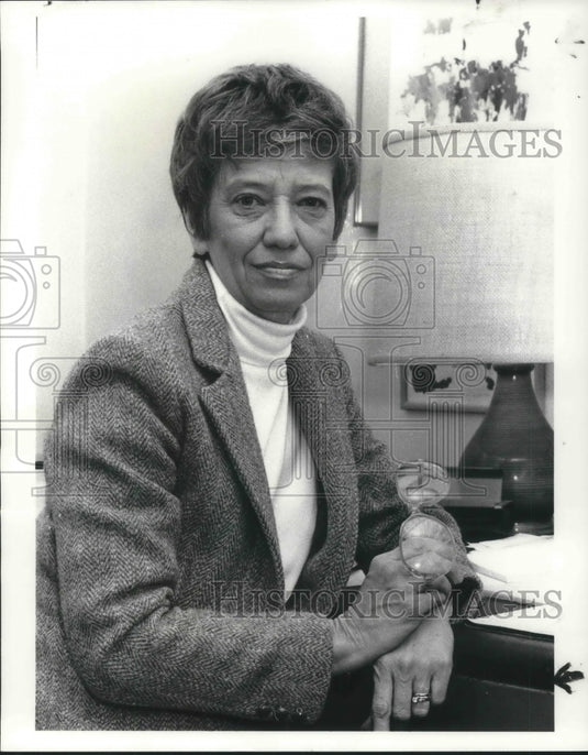1984 Press Photo Shirley Dowd, Outreach Center in Solon - Historic Images