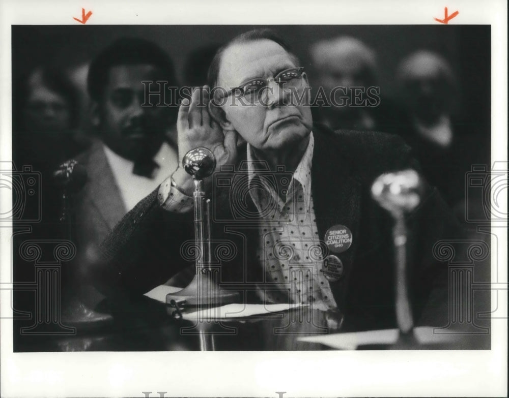 1981 Press Photo Ted Dostal of Senior Citizens Coalition - Historic Images