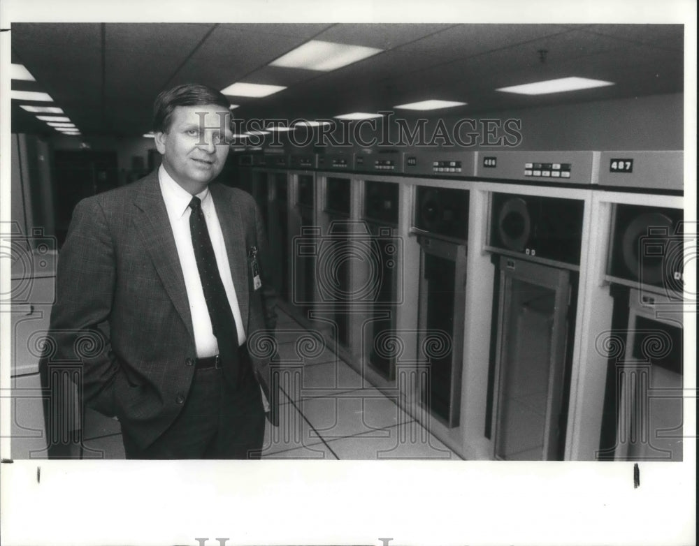 1987, John Dosky of LDI Disaster Recovery Center - Historic Images
