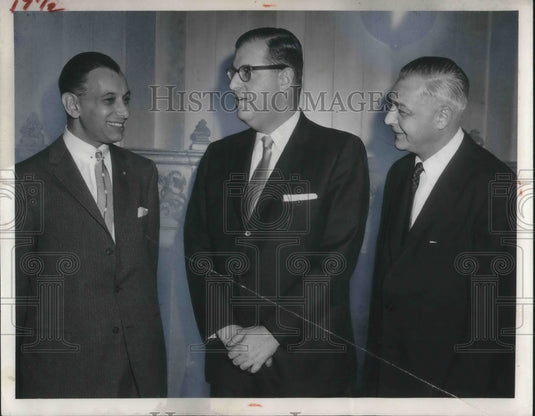 1956 Media Photo Israel's Ambassador to the United States Abba Eban(center)spoke - Historic Images
