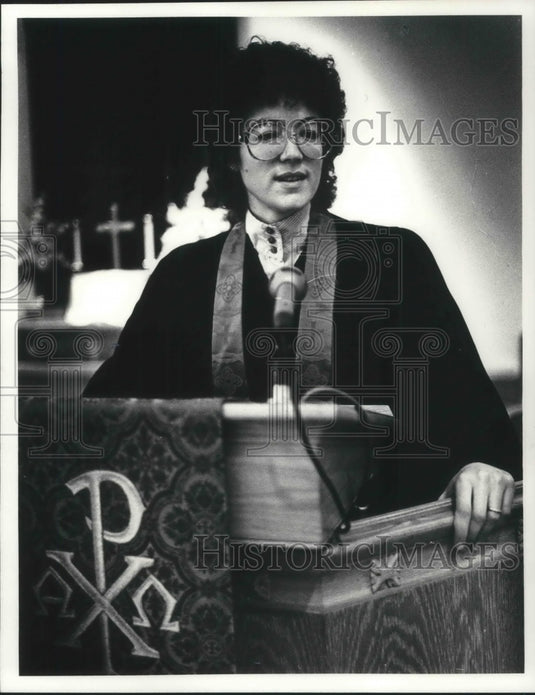 1981 Media Photo Rev. Sallie Dyck, Faith Methodist Church - Historic Images