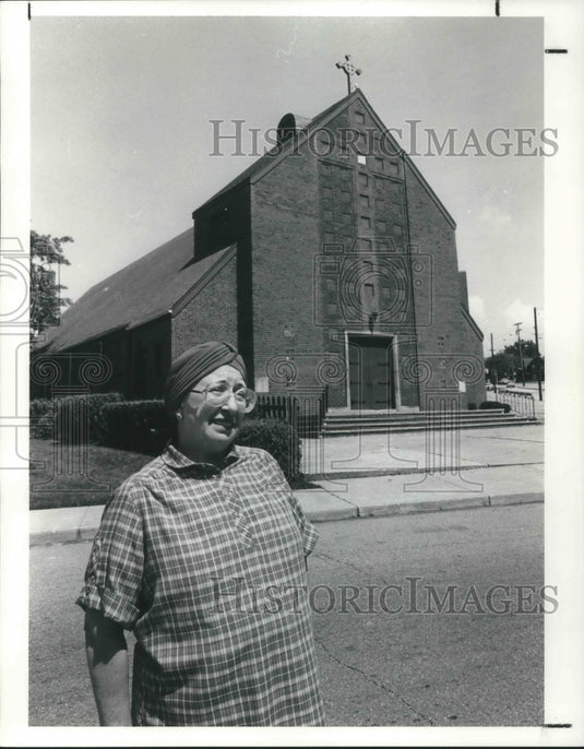 1990 Media Photo Rose Marie Criniti, Lay Administrator of OUR Lady of Mt. Carmel - Historic Images