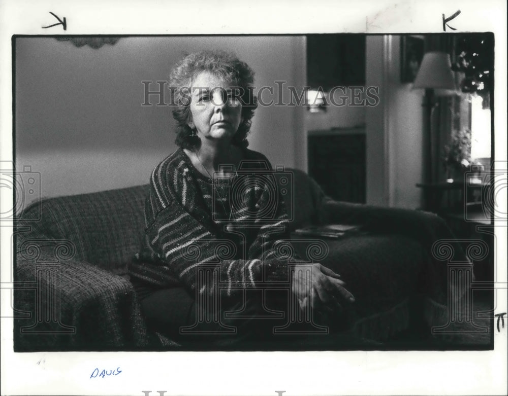 1985 Press Photo Kate Davis, mother of NEODO resident - Historic Images