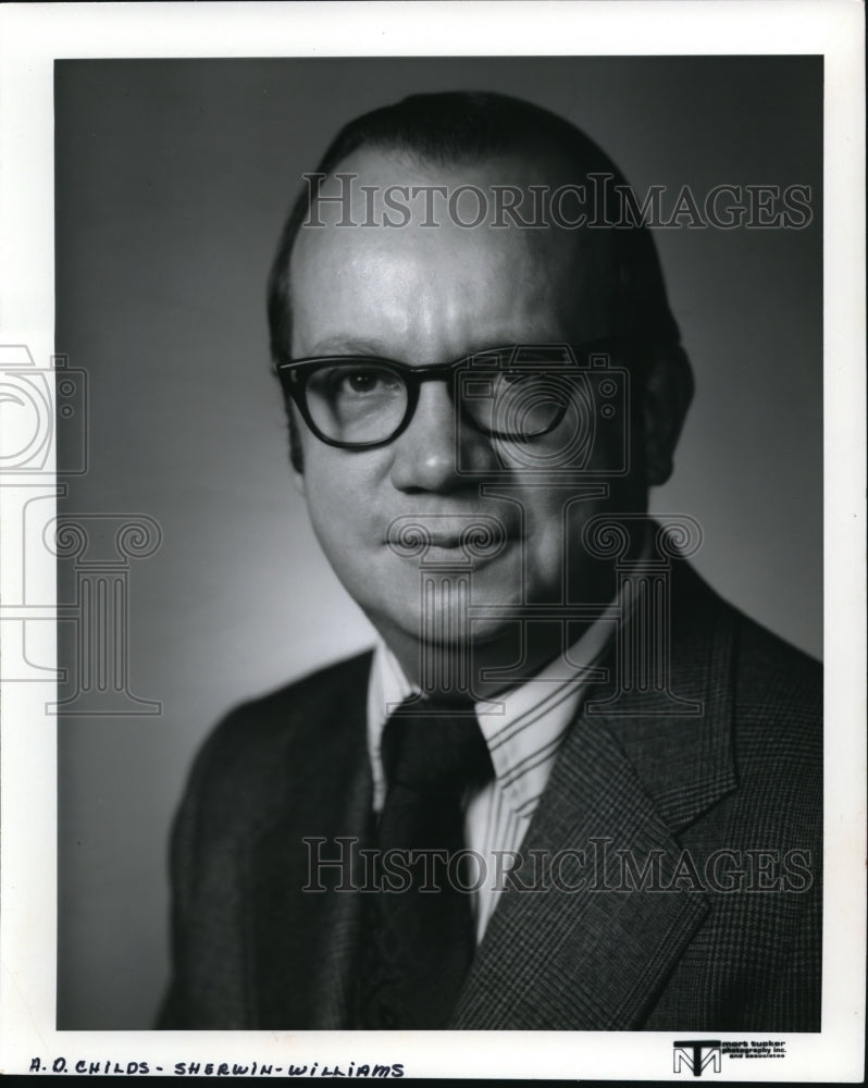 1978 Press Photo Alan D Childs Vice President Sherwin Williams Co - Historic Images