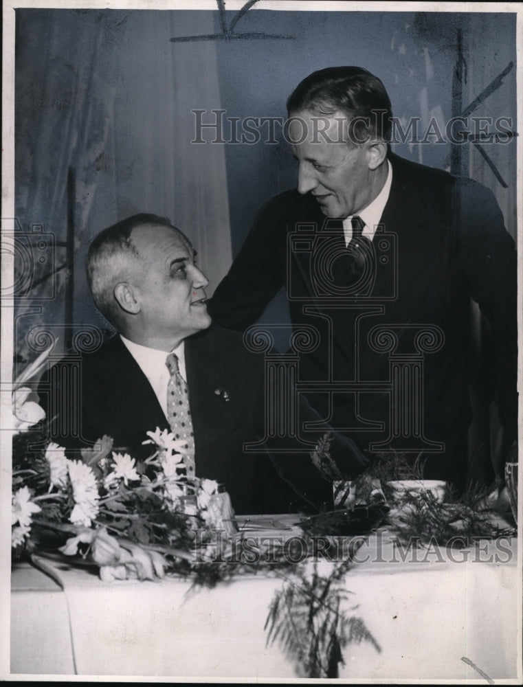1945 Press Photo Senator Harold Burton and Edward Blythin - cva10508- Historic Images
