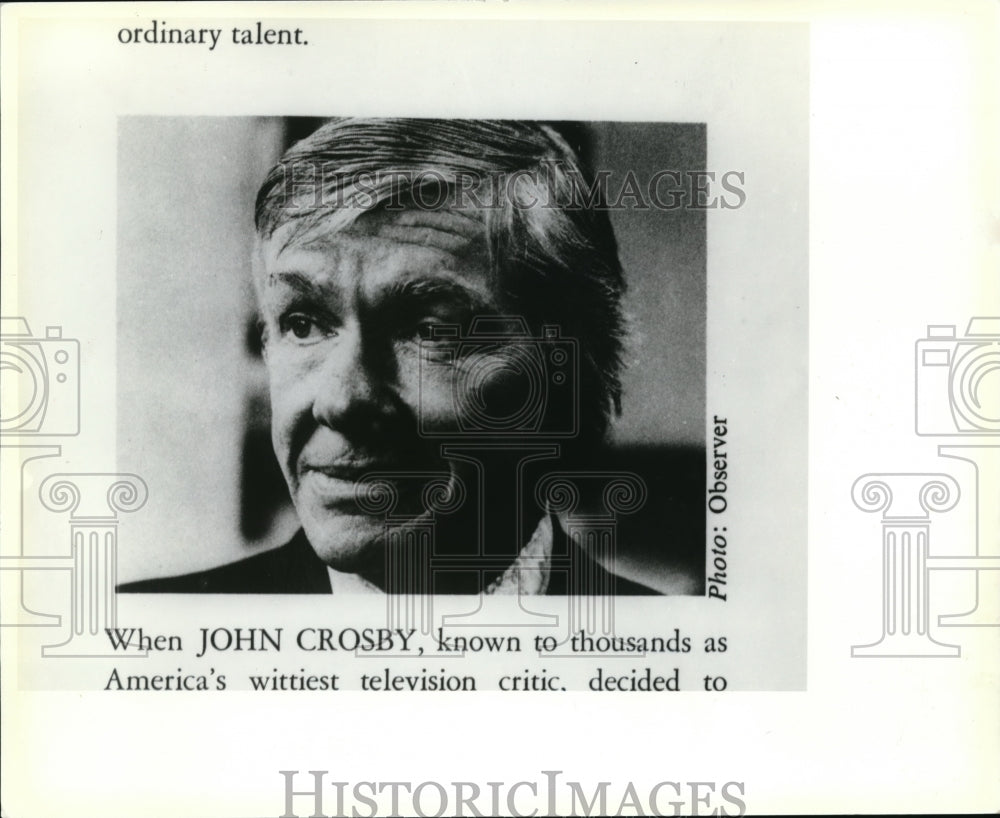 1979 Press Photo When John Crosby - Historic Images