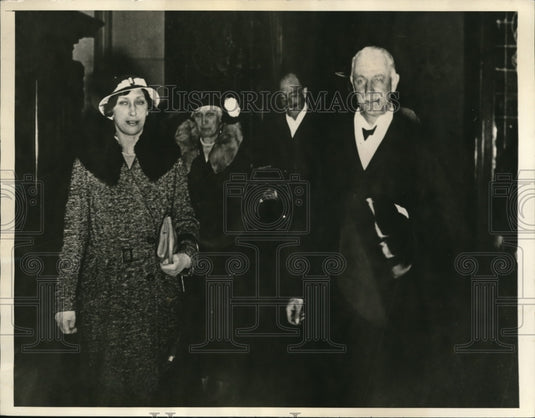 1934 Press Photo Princess Mary Lascelles & The Earl of Harewood in Rome - Historic Images