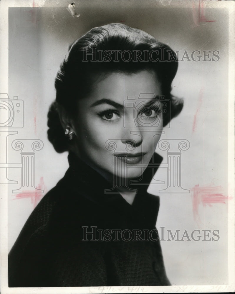 1961 Press Photo Joanne Dru was an American film and television actress - Historic Images