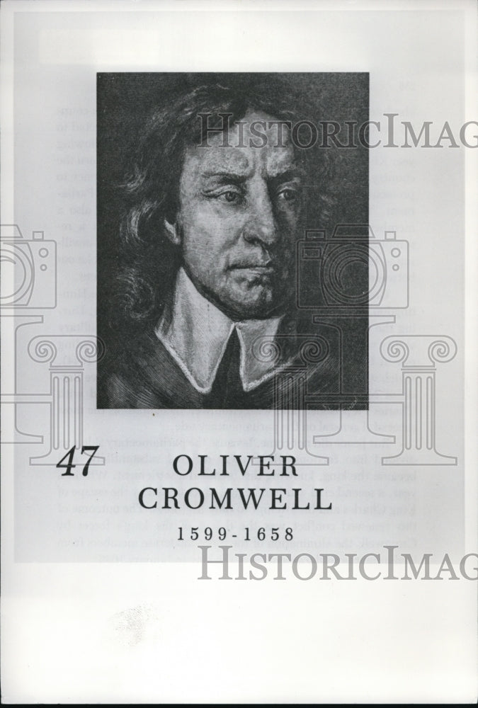 1979 Press Photo Oliver Cromwell, English military and political leader - Historic Images