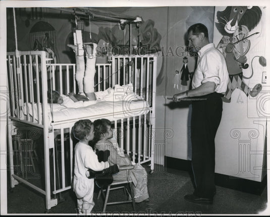 1955, Peter Paul Dubaniewicz with Leonard Jadus, Steven Porcen - Historic Images