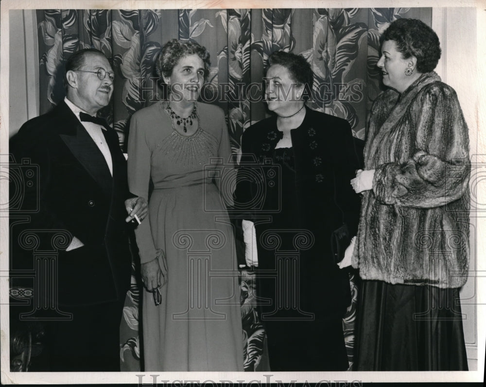 1953, Mr &amp; Mrs Francis K. Drag,Mrs Eugene S. Lindermann - cva11518 - Historic Images