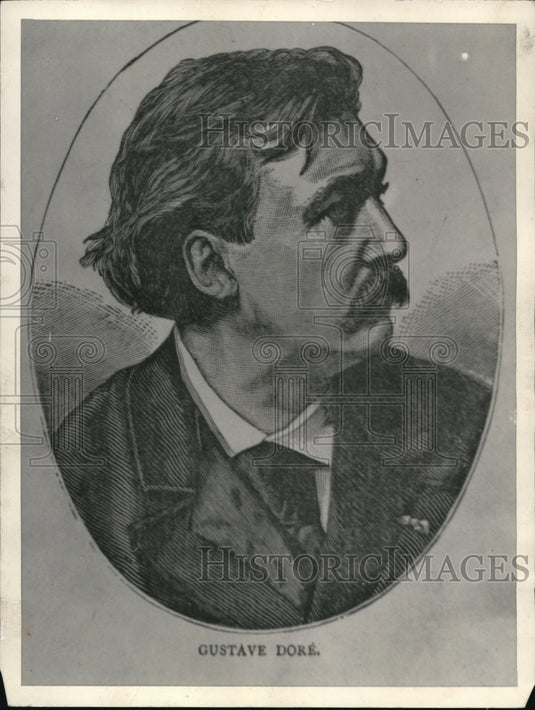 1933 Press Photo Gustave Dore French Artist- Historic Images