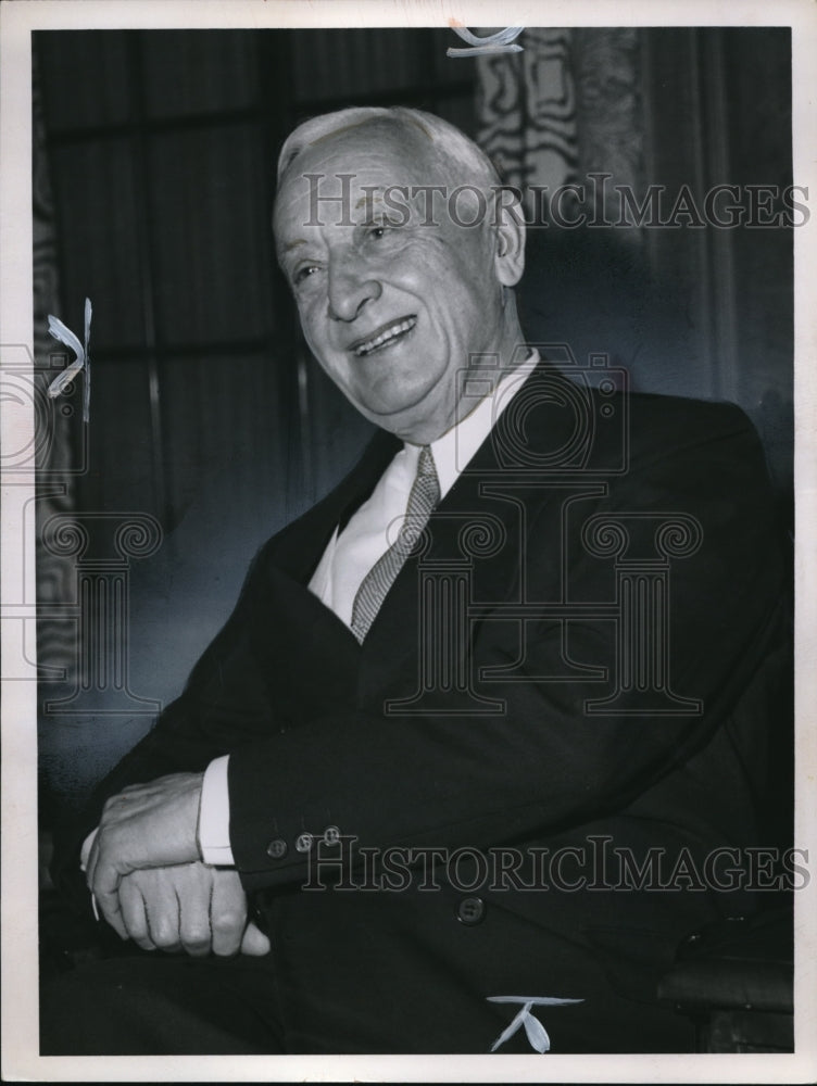 1959, Cyrus Eaton Chairman of Chesapeake and Ohio Railways - Historic Images