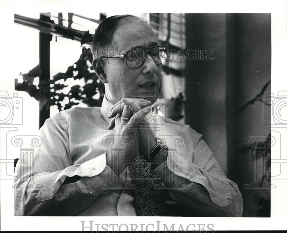 1982 Press Photo Joseph Faraldo Chief  Director of CSU Campus Police - Historic Images