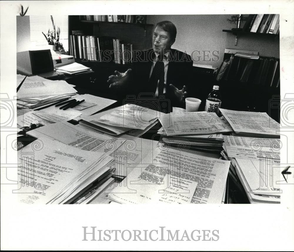 1985 Press Photo William Falsgraf President of ABA. - Historic Images