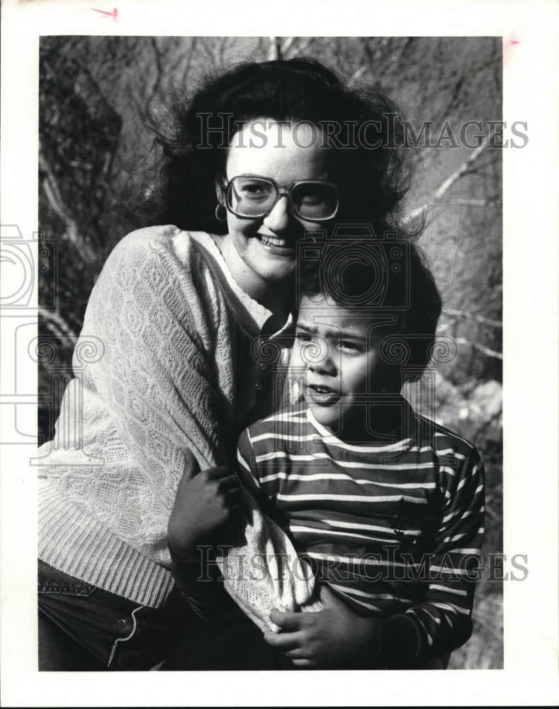 1979 Press Photo Michelle Franzel son Abraham - Historic Images